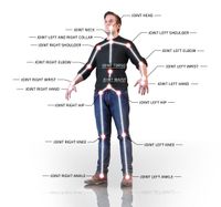 Scheme of the Nuitrack skeleton and joint detection